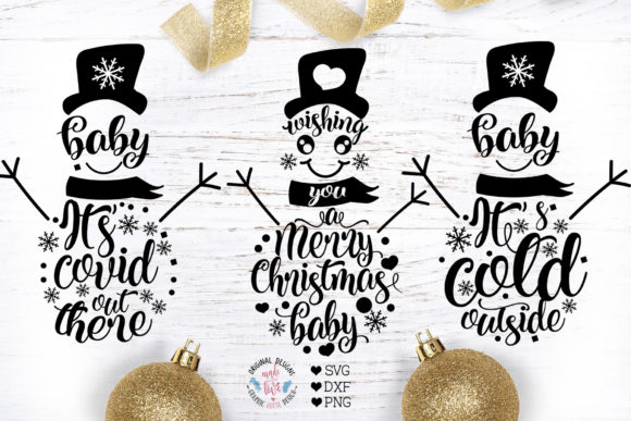 3 Christmas Winter Snowman Designs: Charming Graphics for Handmade Creations