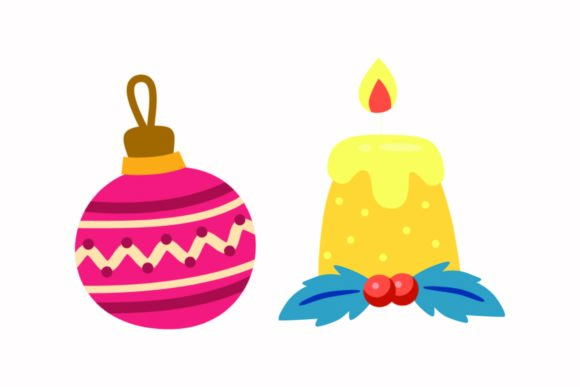 Christmas Accessories Candle Vector: A Must-Have for Holiday Graphics