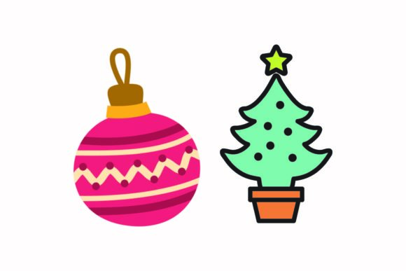Christmas Accessories Miniature Tree: A Versatile Graphic