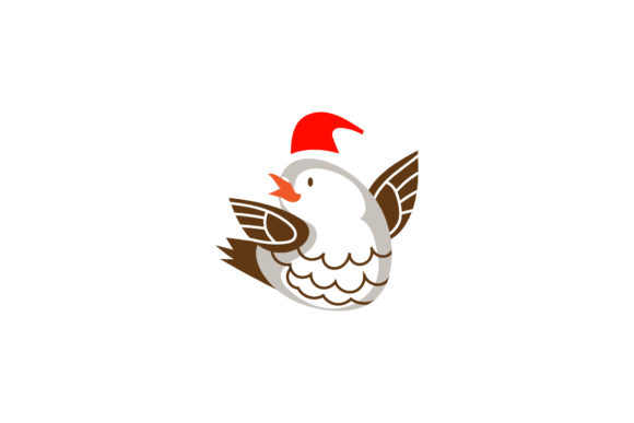 Christmas Bird Character Vector: A Versatile Graphics Asset