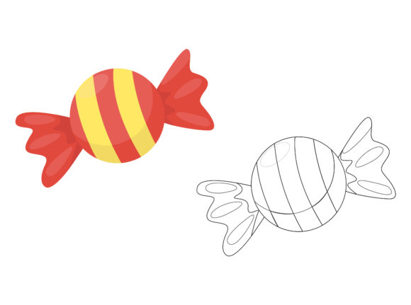 Christmas Candy Fill Outline Icon: A Versatile Graphics Tool