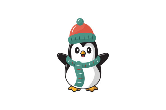 Christmas Character Penguin Vector: A Festive Graphics Gem