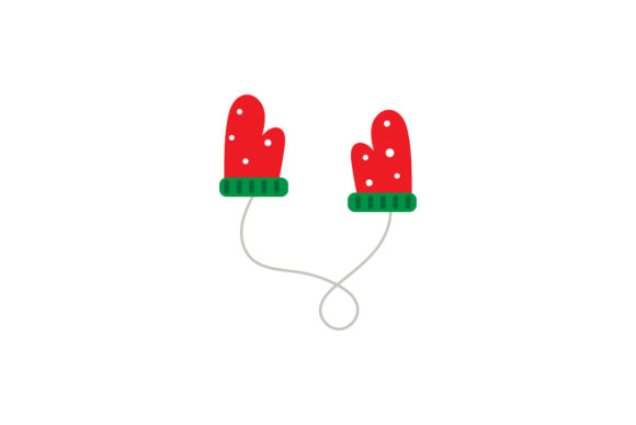 Christmas Gloves Asset Designs Vector: Perfect for Handmade Graphics