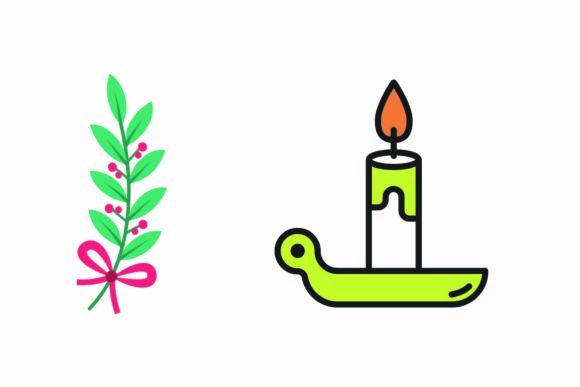 Christmas Holly Berries Candle Vector: A Graphics Review
