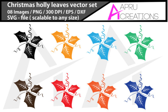 Christmas Holly Leaves: A Festive Graphics and Illustrations Asset