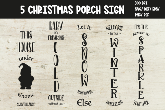 Christmas Porch Sign: A Versatile Graphics and Illustrations Bundle