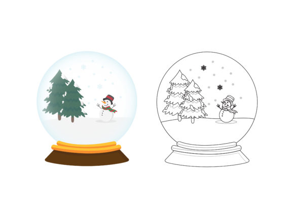 Christmas Snowball Fill Outline Icon: A Festive Graphic for Local Brands