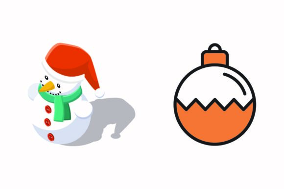 Christmas Snowman Illustration Vectors for Festive Branding