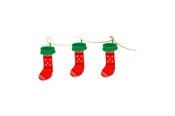 Christmas Stocking Vectors: Perfect for Festive Branding