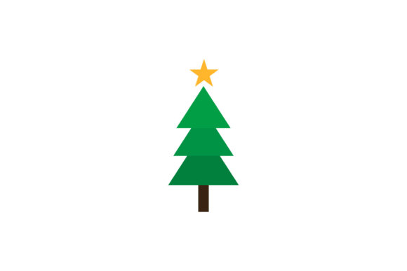 Christmas Tree Flat Cute Vector: A Perfect Illustration for Festive Branding