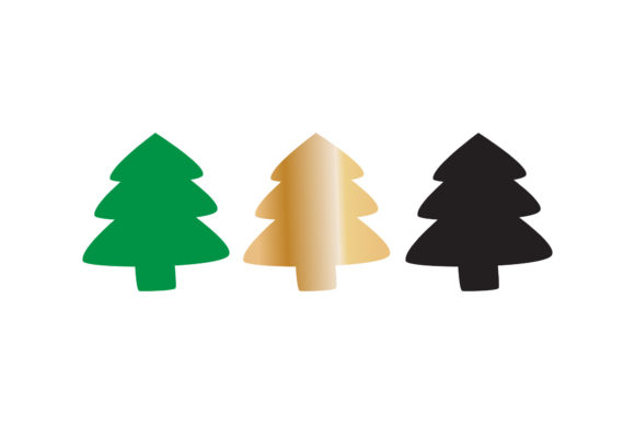 Christmas Tree Icon Graphics: A Versatile Illustration Set
