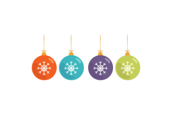 Christmas Tree Ornament Decorations for Creative Graphics