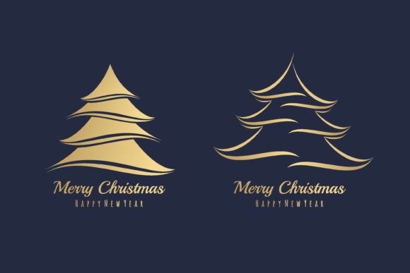 Christmas Tree Simply Illustration: A Versatile Graphics Asset