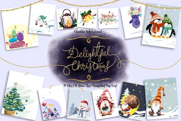 Delightful Christmas: A Versatile Graphics and Illustrations Collection